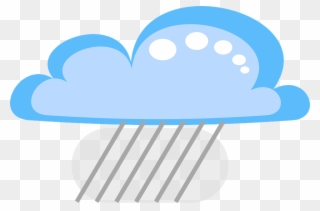 Free Drakoon Rain Cloud 2 - Rainy Cloud Vector Png Clipart