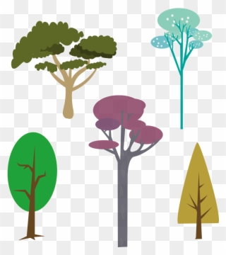 Vector Free Stock Leaf Drawing Trees Transprent Png - Tree Clipart
