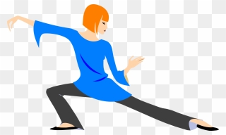 Free Woman Practicing Yoga Clip Art - Position Clipart - Png Download