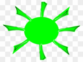 Sun Clipart Clipart Green - Portable Network Graphics - Png Download
