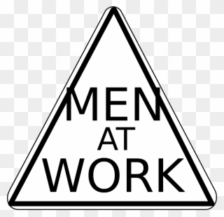 Men At Work Clip Art Black And White - Png Download