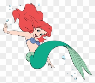 Ariel Clip Art Disney Galore Playful - Disney Princess Ariel The Little Mermaid - Png Download