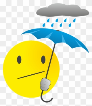 Hurricane Clipart House Damage - Rain Smiley - Png Download