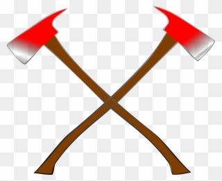 Viking Clipart Cross - Crossed Fire Axes Png Transparent Png
