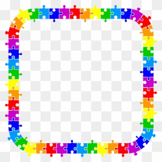 Jigsaw Puzzles Picture Frames Coloring Book Game - Moldura Quebra Cabeça Png Clipart