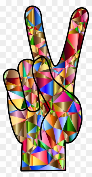 Clipart - - Groovy Peace Hand Sign - Png Download