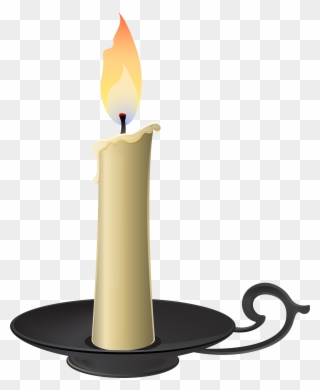 Candlestick Png Clip Art - Candle In Holder Clipart Transparent Png