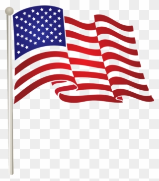 Illustration American Flag Transparent Png Stickpng - American Flag Clip Art Png