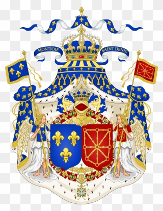 Grand Royal Coat Of Arms Of France Clipart