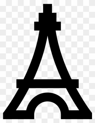 Eiffel Tower Icon - Emoticon Torre Eiffel Whatsapp Clipart
