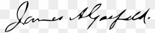 President Garfield Signature Clipart