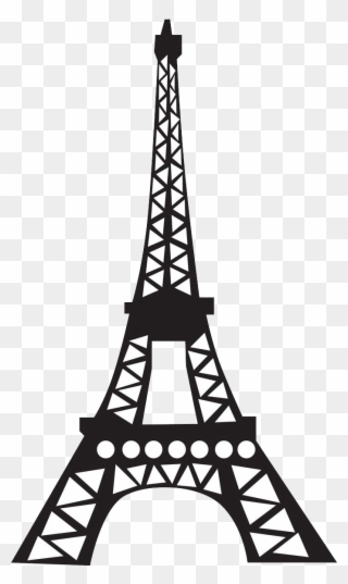 Simple Cartoon Eiffel Tower Clipart