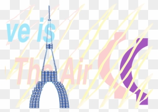E-card Love Is In The Air La Tour Eiffel Tower 30 Aug - Eiffel Tower Clipart