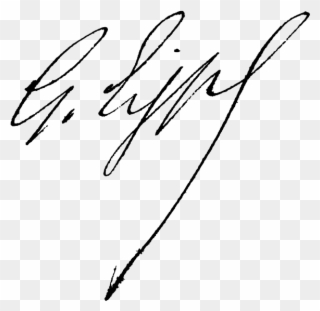 Gustave Eiffel Signature Gustave Eiffel, Tour Eiffel, - Alexandre Gustave Eiffel Signature Clipart
