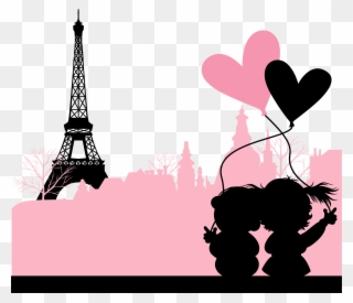 Valentine's Frases Clipart Valentine's Day Heart Gift - Happy Valentines Day Paris - Png Download