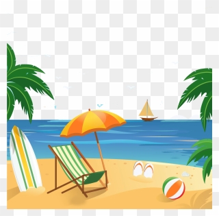Vacation Clipart North End Wine & Liquor Store Livingston - Png Transparent Beach Png
