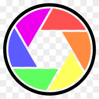 Clipart Digital Camera In Color Microsoft Free Clip - Colour Camera Logo Png Transparent Png