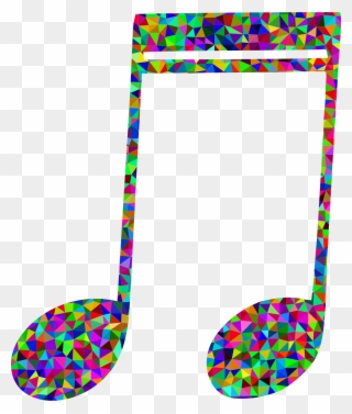 Download Polygon Musical Note Clipart Musical Note - Clipart Rainbow Music Notes - Png Download
