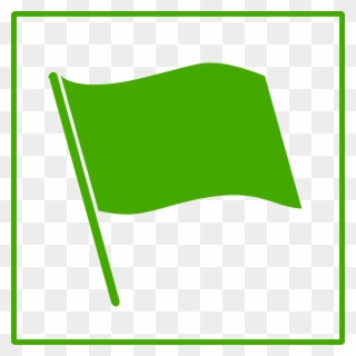 Clipart Eco Green Flag Icon Microsoft Powerpoint 2013 - Green Flag Icon - Png Download
