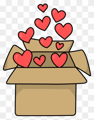 Heart Clipart Box - Box With Heart Clipart - Png Download