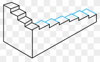 How To Draw Impossible Stairs Clipart