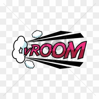 Vroom Comic Speech Bubble Vec Clipart