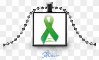 Personalized Awareness Ribbon Square Pendants Clipart