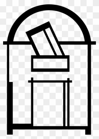 Vector Illustration Of Letter Box Or Mailbox Receptacle Clipart