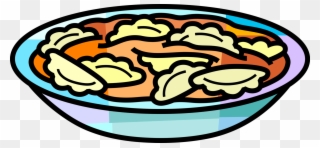 Vector Illustration Of Agnolotti Pasta With Meat Or Clipart