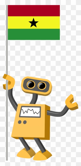 Flag Bot, Ghana Clipart