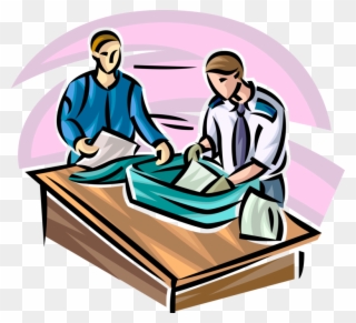 Vector Illustration Of Airport Terminal Passenger Check-in Clipart