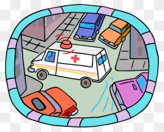 Vector Illustration Of Emergency Paramedic Ambulance Clipart
