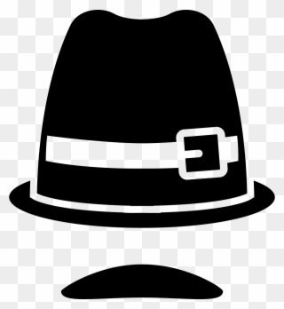 Mustache Clipart Old Hat - Png Download