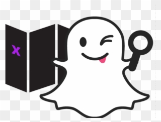 Snapchat Clipart Smiling Ghost - Png Download