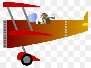 Aviation Clipart Biplane - Png Download
