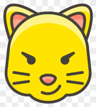 Cat Face With Wry Smile Emoji Clipart