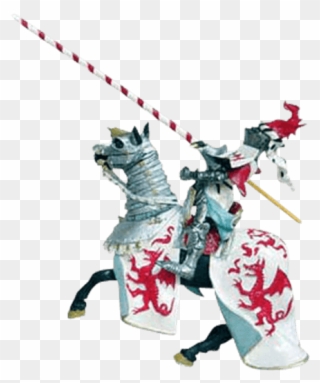 Horse With White Robes And Silver Armour Clipart