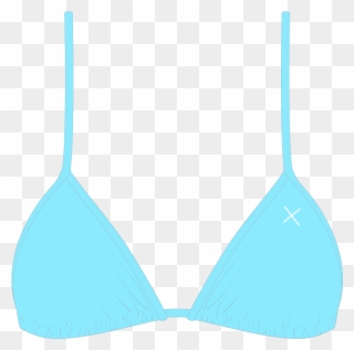 Off-blue Bikini Top Ii Clipart