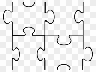 Pice Clipart Puzzle Template - Png Download