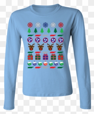 Tennessee Ugly Christmas Sweater Womens Long Sleeve Clipart