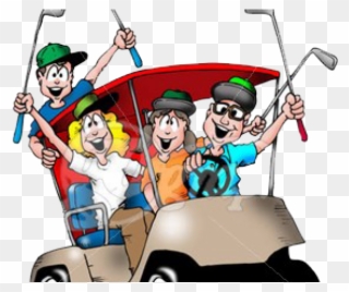 Golf Clipart Golf Team - Funny Golf Cart Clip Art - Png Download