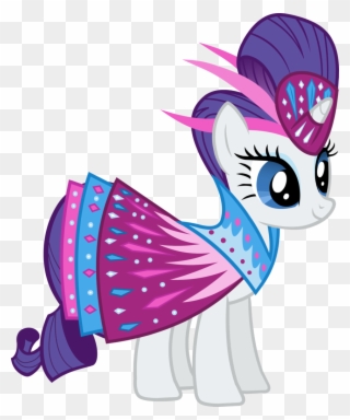 Castle Creator, Clothes, Dress, Official, Rarity, Safe, - Rarity Mlp In A Beautiful Dress Clipart
