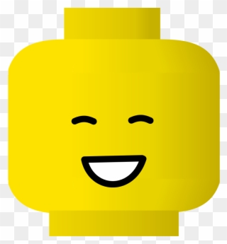 Lego Smiley Laugh Svg Vector File, Vector Clip Art - Lego Wink Face - Png Download