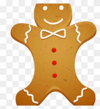 Gingerbread Man Clipart 19 Christmas Gingerbread Man - Clip Art - Png Download