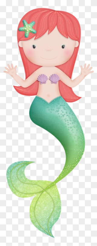 Mermaids - Mermaid Baby Png Clipart