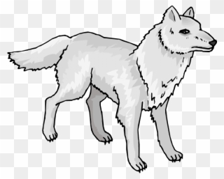 Animated Wolves Cliparts - Arctic Wolf Clipart - Png Download