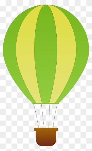 Vertical Striped Hot Air Balloons - Air Balloon Vector Png Clipart