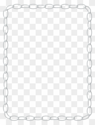 Chain Frame Cliparts - Chain Page Border - Png Download