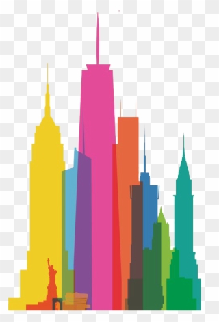 Clip Art Free Download New York City Skyline Clipart - Animated New York Buildings - Png Download