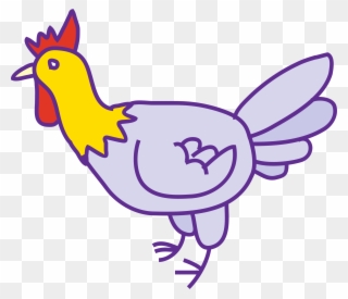 Chicken دجاجة - Chicken Man Embroidery Design Clipart